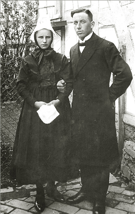 Brautpaar aus Weipoltshausen, 1933