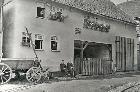 Haus in der Rittergasse in Queckborn, um 1920