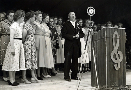 Ansprache des Vorsitzenden beim Sängerfest in Wetterburg, 1955