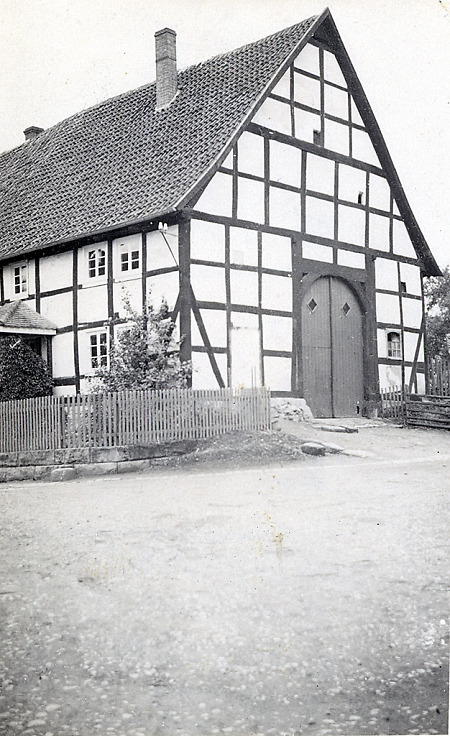 Fachwerkhaus in Külte, um 1935