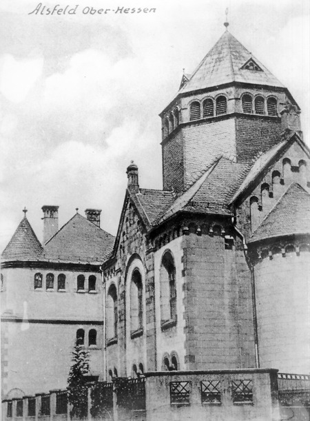Die Synagoge in Alsfeld, vor 1939