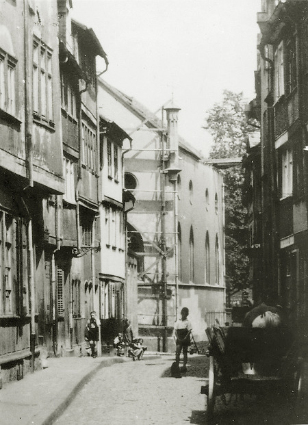 Die Judengasse in Friedberg, 1930er Jahre (Ausschnitt)