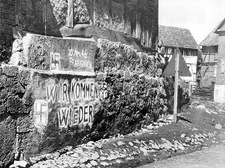 Antisemitische Schmierereien in Frankershausen, 20. April 1946