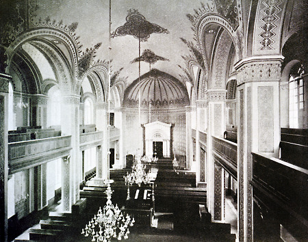 Das Innere der Neuen Synagoge in Kassel, um 1885