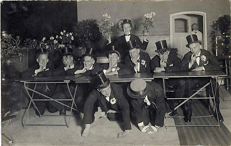 Herrenabend in Homberg (Efze), um 1930