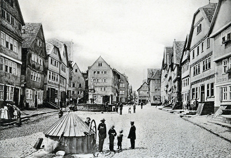Die Westseite des Fritzlarer Marktplatzes, 1867