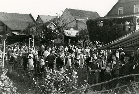 Kirmes der Gastwirtschaft Leinweber in Roth, 1950