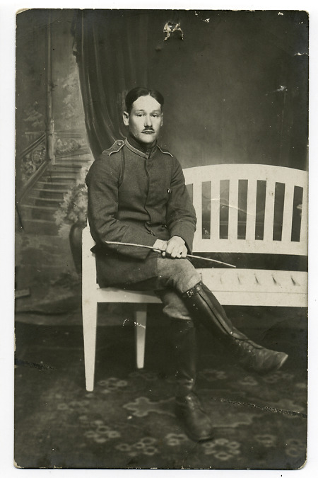 Porträt eines Soldaten, wohl aus Hangenmeilingen, um 1914