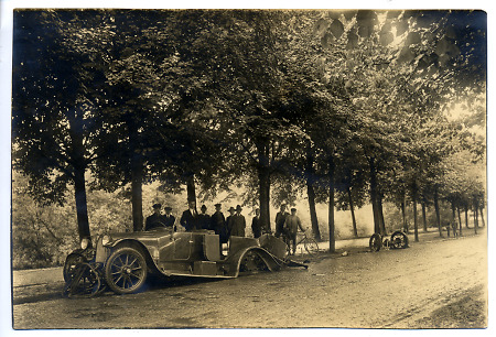 Autounfall in Biebrich, 1924