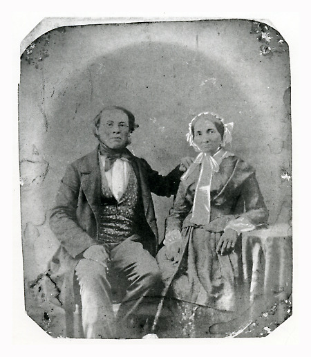 Langenschwalbacher Geometer mit Frau, um 1859