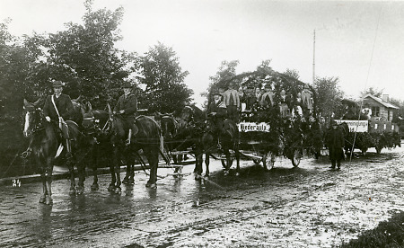 Festwagen beim Landwirtschaftsfest in Bad Hersfeld, 3.-5. Juli 1914