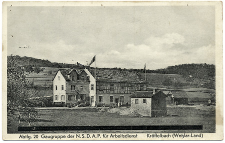 Haus der Gaugruppe der NSDAP in Kröffelbach, um 1940