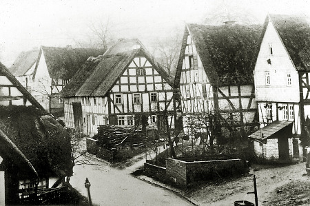 Dorfansicht von Offdilln, um 1920