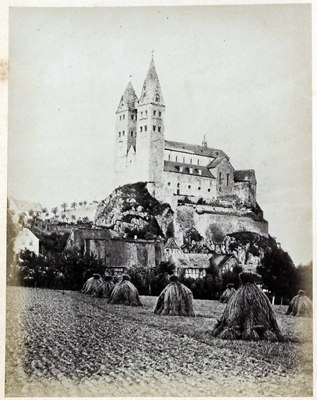 Die Stiftskirche in Dietkirchen von Süden, um 1868