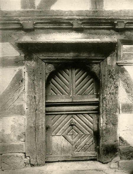 Tür des Hauses Nr. 16 in Hachborn, vor 1891