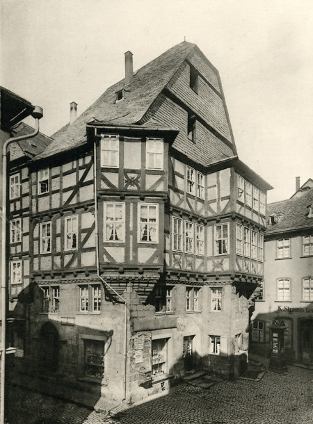 Das Eckhaus an der Marburger Marktgasse, vor 1891