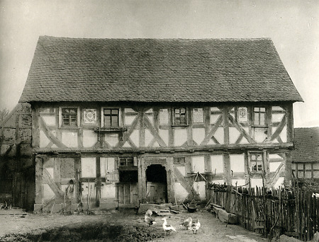 Bauernhof in Niederasphe, vor 1890