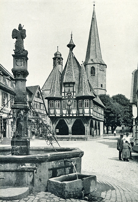 Michelstadt im Odenwald, Rathaus, vor 1930