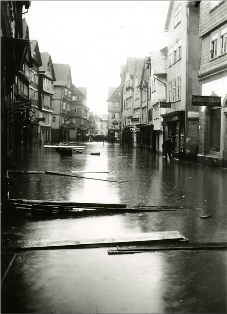 Hochwasser in Herborn, 1909