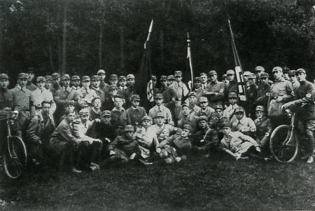Frankfurter SA in Schlüchtern zum „Deutschen Tag“, Oktober 1924