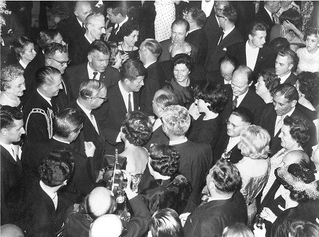 John F. Kennedy im Wiesbadener Kurhaus, 25. Juni 1963