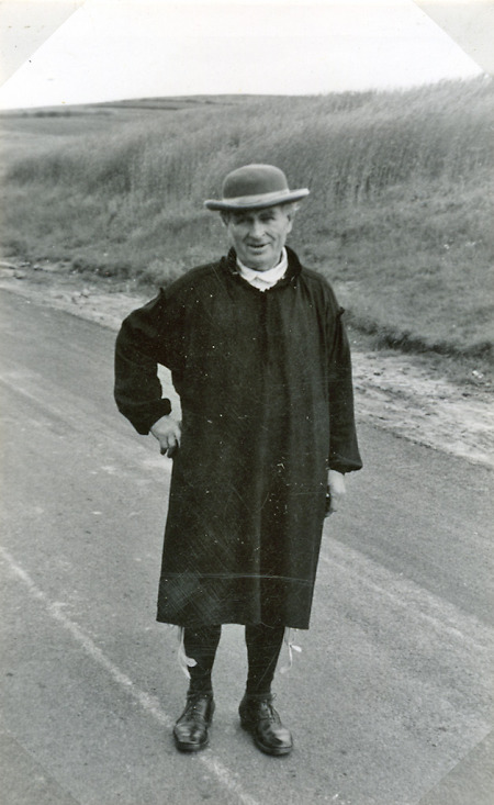 Älterer Mann aus Schrecksbach in Tracht, 1950er Jahre