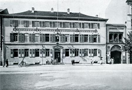 Stadthaus in Offenbach von 1858–1921, früher fürstlich-isenburgisches Gebäude, undatiert