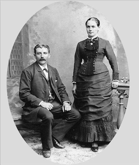 Frankenberger Ehepaar, um 1885
