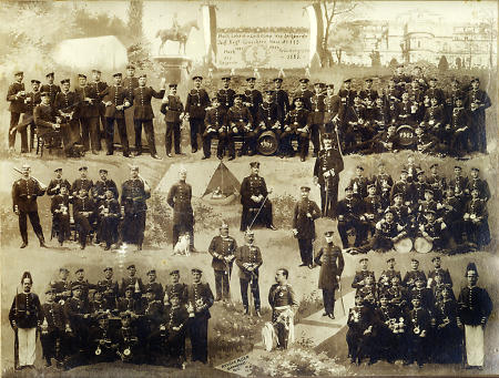 Gruppenaufnahmen der Leibkomponie des Leibgarde-Regiments Großherzogtum Hessen, 1903