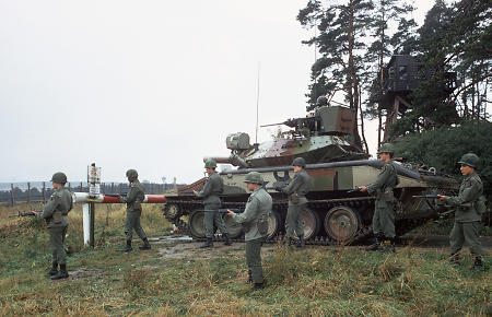 Amerikanische Soldaten an der deutsch-deutschen Grenze, 1. Mai 1979