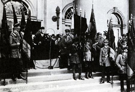 Reichsbannerappell in Kassel, 1924
