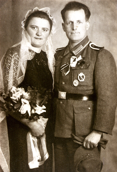 Brautpaar aus Haubern, 1939-1945