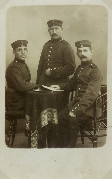 Soldatengruppe im Ersten Weltkrieg, um 1915