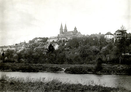 Gesamtansicht von Fritzlar von Süden, um 1900