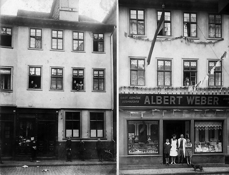 Geschäft in der Langgasse in Gelnhausen, 1920er Jahre