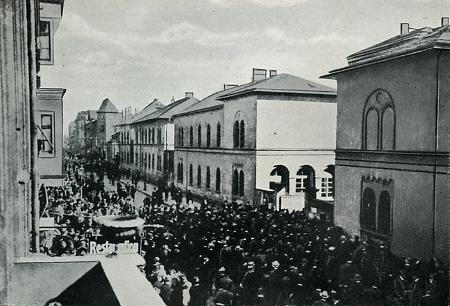 Sturm auf die Offenbacher Stadtkaserne beim Karfreitagsputsch, 18. April 1919