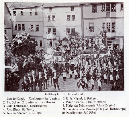 Karneval in Camberg, 1903