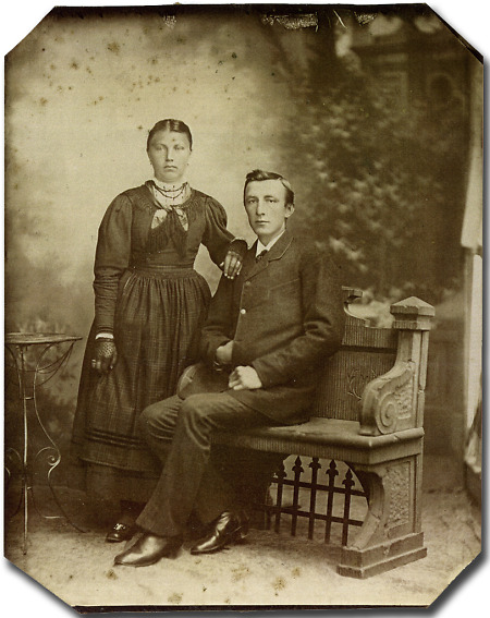 Junges Ehepaar aus Krofdorf, um 1888