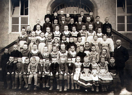 Schulklasse aus Großseelheim, 1920er Jahre