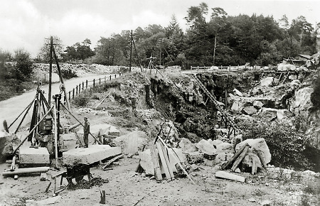 Marmorbruch in Villmar, um 1935