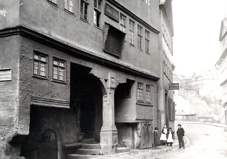 Das Hospital St. Jakob in Marburg-Weidenhausen, um 1900
