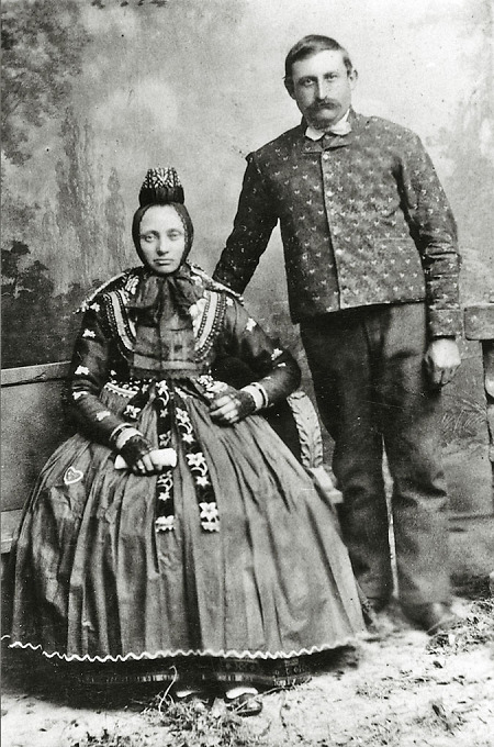 Junges Paar aus Hachborn, um 1885