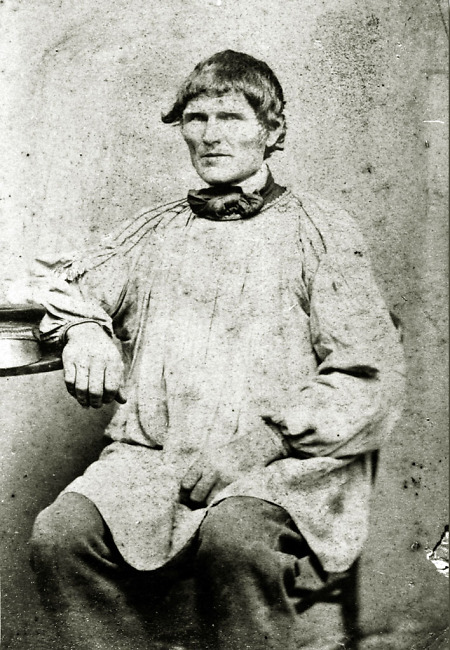 Mann aus Seelbach im Kittel, um 1870