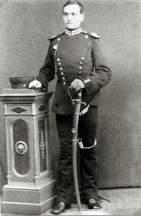 Soldaten, vermutlich aus Hachborn, um 1890