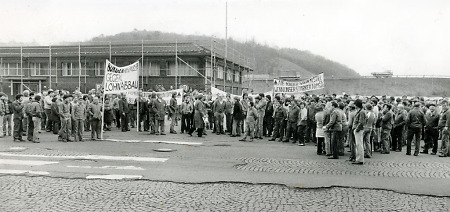 IG Metall-Streik in Burg, 10. März 1983