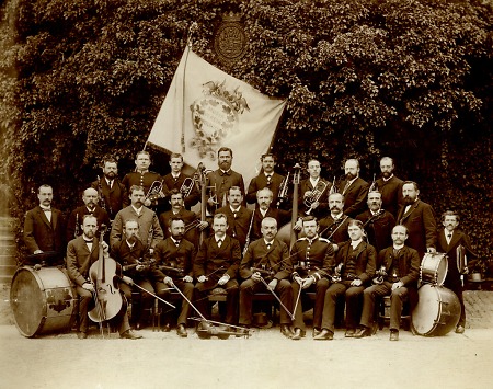 Der Weilburger Musikverein an seinem 25. Stiftungsfest, 1893