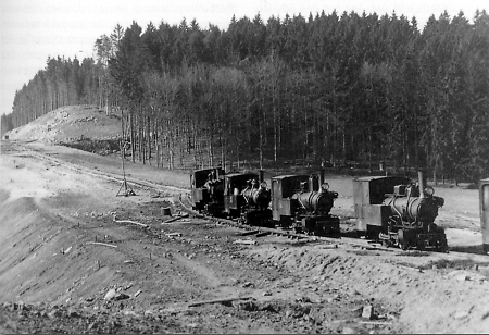 Bau der Reichsautobahn in Reiskirchen, um 1937
