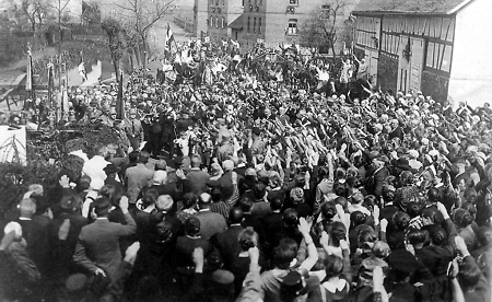 Kundgebung in Reiskirchen am 1. Mai, 1933