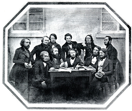 Kollegen- oder Schülerkreis Justus von Liebigs in Gießen, 1843
