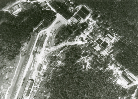 Alliierte Luftaufnahme des WASAG-Werks in Stadtallendorf, 1943-1945